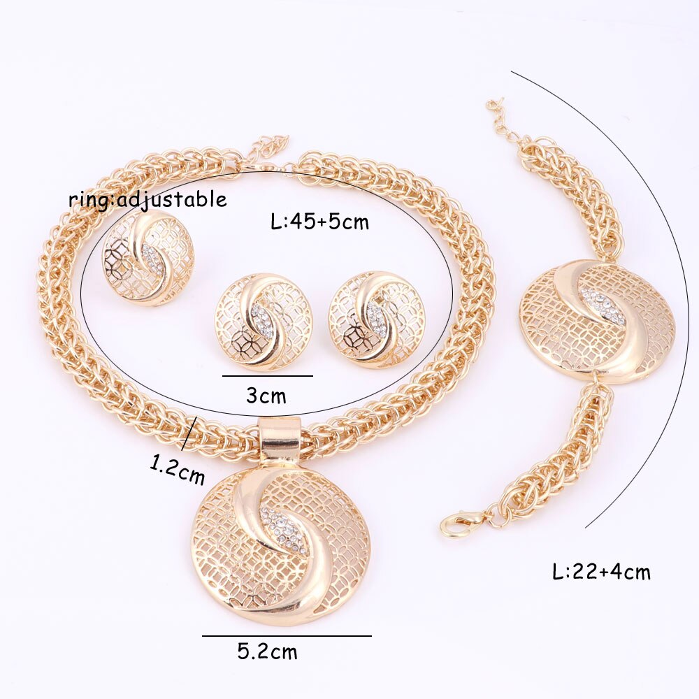 Luxury Gold / Silver Plated Jewelry Set